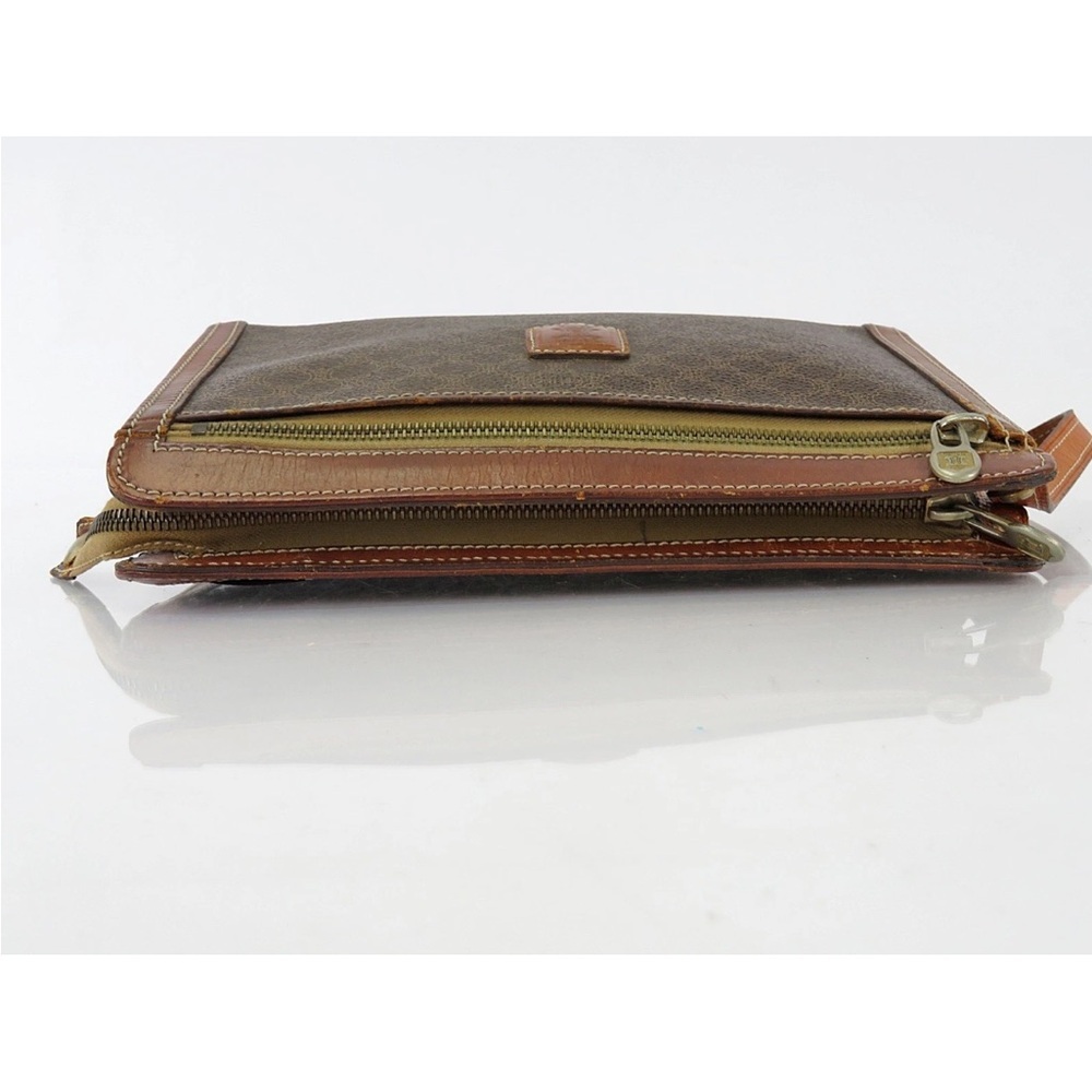 Celine Brown Patterned Wristlet - image 5